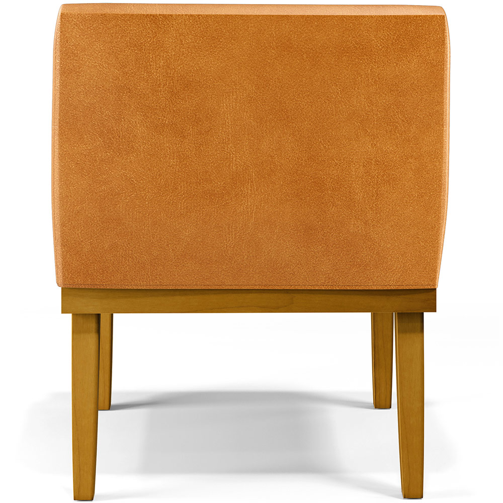 Poltrona Decorativa Para Sala De Estar Base Mel Beatriz W01 Couríssimo Whisky - Lyam Decor