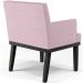 Poltrona Decorativa Para Sala De Estar Base Preto Beatriz W01 Bouclê Rosê - Lyam Decor