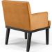 Poltrona Decorativa Para Sala De Estar Base Preto Beatriz W01 Couríssimo Whisky - Lyam Decor