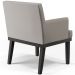 Poltrona Decorativa Para Sala De Estar Base Preto Beatriz W01 Linho Bege - Lyam Decor