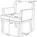 Poltrona Decorativa Para Sala De Estar E Recepção Beatriz W01 Couríssimo Camel - Lyam Decor