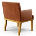 Poltrona Decorativa Para Sala De Estar E Recepção Beatriz W01 Couríssimo Camel - Lyam Decor