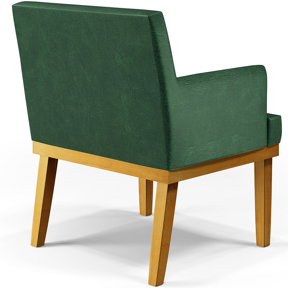 Poltrona Decorativa Para Sala De Estar E Recepção Beatriz W01 Facto Verde Musgo - Lyam Decor