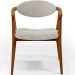 Poltrona Decorativa Para Sala De Estar E Recepção Cecília L02 Bouclê Creme - Lyam Decor