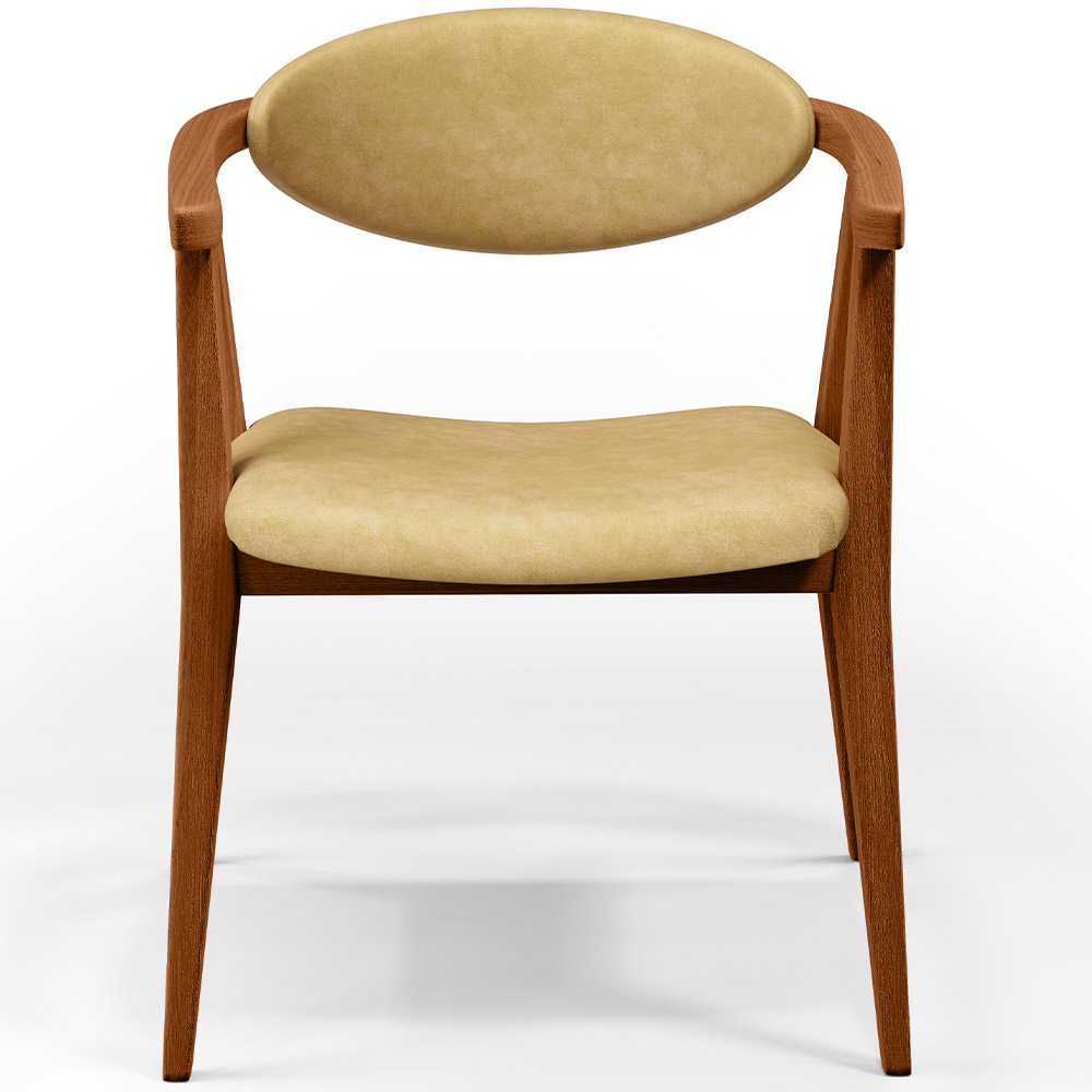 Poltrona Decorativa Para Sala De Estar E Recepção Cecília L02 Couríssimo Casco Fendi - Lyam Decor