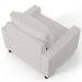 Poltrona Decorativa Para Sala De Estar E Recepção Malta L02 Bouclê Cru - Lyam Decor