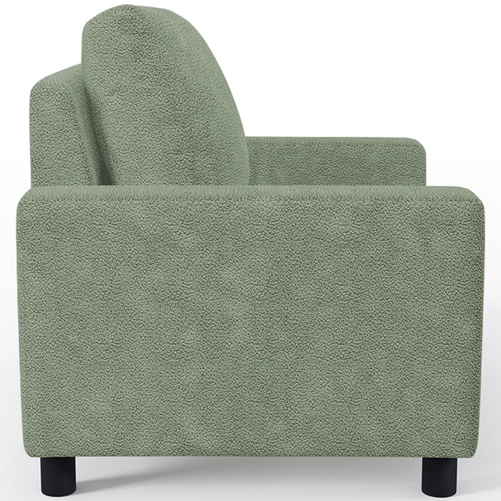 Poltrona Decorativa Para Sala De Estar E Recepção Malta L02 Bouclê Oliva - Lyam Decor