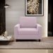 Poltrona Decorativa Para Sala De Estar E Recepção Malta L02 Bouclê Rosê - Lyam Decor