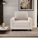 Poltrona Decorativa Para Sala De Estar E Recepção Malta L02 Suede Bege - Lyam Decor