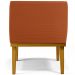 Poltrona Decorativa Para Sala De Estar Recepção Beatriz Base Mel W01 Tecido Terracota - Lyam Decor
