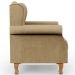 Poltrona Decorativa Para Sala De Estar Yara P02 Linho Bege Escuro - Lyam Decor