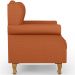 Poltrona Decorativa Para Sala De Estar Yara P02 Tecido Terracota - Lyam Decor
