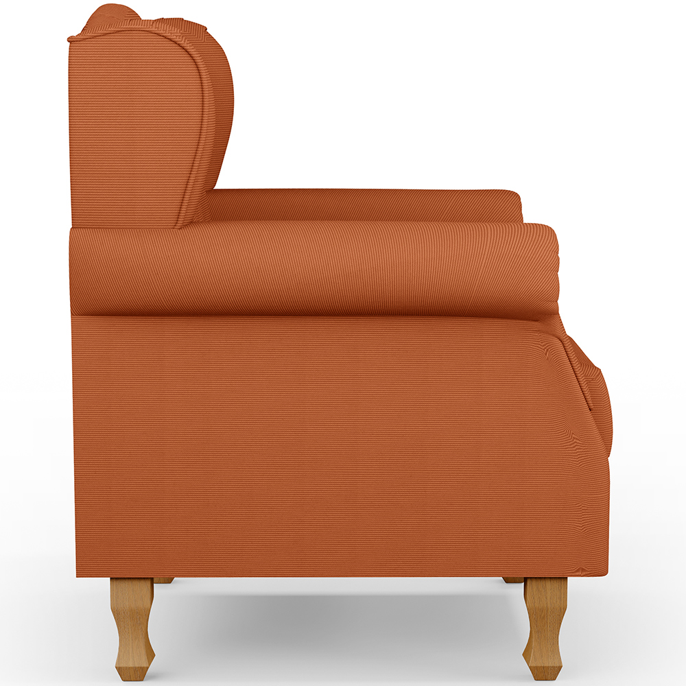 Poltrona Decorativa Para Sala De Estar Yara P02 Tecido Terracota - Lyam Decor