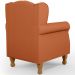Poltrona Decorativa Para Sala De Estar Yara P02 Tecido Terracota - Lyam Decor