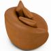 Poltrona Decorativa Para Sala de Estar Base Giratória Witta M03 Couríssimo Whisky - Lyam Decor