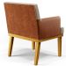 Poltrona Decorativa Para Sala de Estar Base Mel Beatriz W01 Linho Bege Couríssimo Camel - Lyam Decor