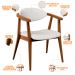 Poltrona Decorativa Para Sala de Estar Cecília L02 Bouclê Cru - Lyam Decor