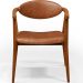 Poltrona Decorativa Para Sala de Estar Cecília L02 Couríssimo Camel - Lyam Decor