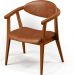 Poltrona Decorativa Para Sala de Estar Cecília L02 Couríssimo Camel - Lyam Decor
