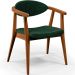 Poltrona Decorativa Para Sala de Estar Cecília L02 Facto Verde Musgo - Lyam Decor