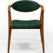 Poltrona Decorativa Para Sala de Estar Cecília L02 Facto Verde Musgo - Lyam Decor