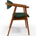 Poltrona Decorativa Para Sala de Estar Cecília L02 Facto Verde Musgo - Lyam Decor