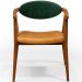 Poltrona Decorativa Para Sala de Estar Cecília L02 Facto Verde Musgo Couríssimo Whisky - Lyam Decor