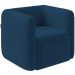 Poltrona Decorativa Para Sala de Estar Fixa Living Peônia K01 Veludo Azul Marinho - Lyam Decor