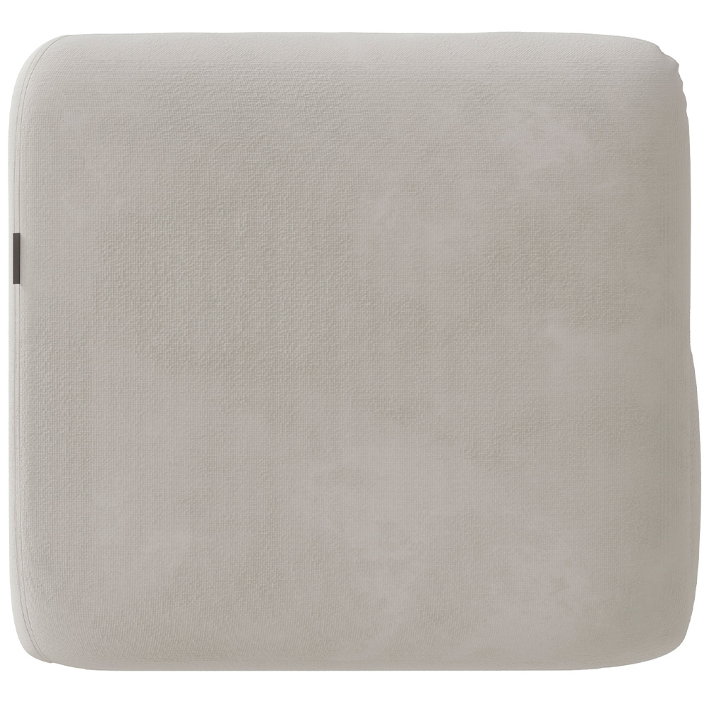 Poltrona Decorativa Para Sala de Estar Fixa Living Peônia K01 Veludo Bege - Lyam Decor