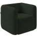 Poltrona Decorativa Para Sala de Estar Fixa Living Peônia K01 Veludo Verde - Lyam Decor