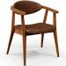 Poltrona Decorativa Para Sala de Estar Jantar Cecília L02 Couríssimo Marrom - Lyam Decor