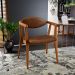 Poltrona Decorativa Para Sala de Estar Jantar Cecília L02 Couríssimo Marrom - Lyam Decor