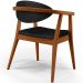Poltrona Decorativa Para Sala de Estar Jantar Cecília L02 Couríssimo Preto - Lyam Decor