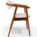 Poltrona Decorativa Para Sala de Estar Jantar Cecília L02 Facto Branco - Lyam Decor