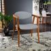 Poltrona Decorativa Para Sala de Estar Jantar Cecília L02 Facto Cinza - Lyam Decor