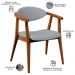 Poltrona Decorativa Para Sala de Estar Jantar Cecília L02 Facto Cinza - Lyam Decor