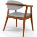 Poltrona Decorativa Para Sala de Estar Jantar Cecília L02 Facto Cinza - Lyam Decor