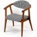 Poltrona Decorativa Para Sala de Estar Jantar Cecília L02 Pied Poule - Lyam Decor