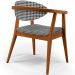 Poltrona Decorativa Para Sala de Estar Jantar Cecília L02 Pied Poule - Lyam Decor