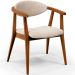 Poltrona Decorativa Para Sala de Estar Jantar Cecília L02 Suede Bege - Lyam Decor