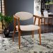 Poltrona Decorativa Para Sala de Estar Jantar Cecília L02 Suede Bege - Lyam Decor