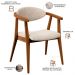 Poltrona Decorativa Para Sala de Estar Jantar Cecília L02 Suede Bege - Lyam Decor