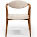 Poltrona Decorativa Para Sala de Estar Jantar Cecília L02 Suede Bege - Lyam Decor