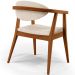 Poltrona Decorativa Para Sala de Estar Jantar Cecília L02 Suede Bege - Lyam Decor