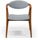 Poltrona Decorativa Para Sala de Estar Jantar Cecília L02 Suede Cinza - Lyam Decor