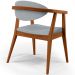Poltrona Decorativa Para Sala de Estar Jantar Cecília L02 Suede Cinza - Lyam Decor