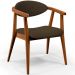 Poltrona Decorativa Para Sala de Estar Jantar Cecília L02 Suede Marrom - Lyam Decor