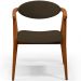 Poltrona Decorativa Para Sala de Estar Jantar Cecília L02 Suede Marrom - Lyam Decor
