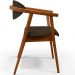 Poltrona Decorativa Para Sala de Estar Jantar Cecília L02 Suede Marrom - Lyam Decor