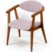 Poltrona Decorativa Para Sala de Estar Jantar Cecília L02 Suede Rosê - Lyam Decor